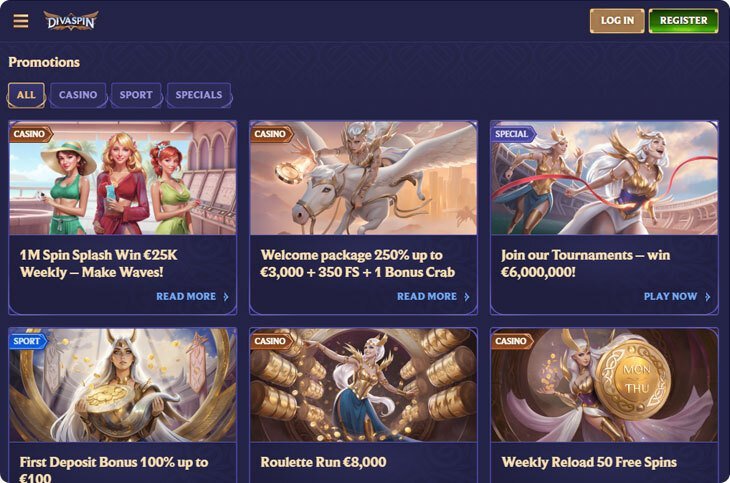 Discover the Glamour of DivaSpin Casino in Global